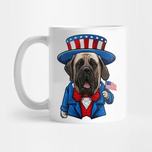 Fourth of July English Mastiff Mug